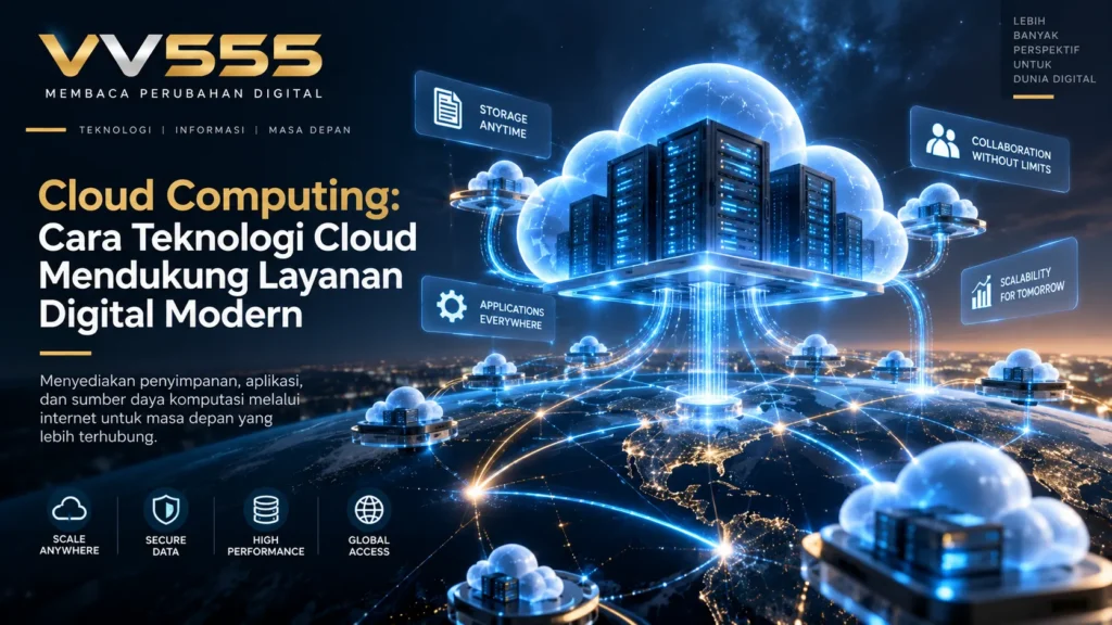 Cloud computing mendukung layanan digital modern
