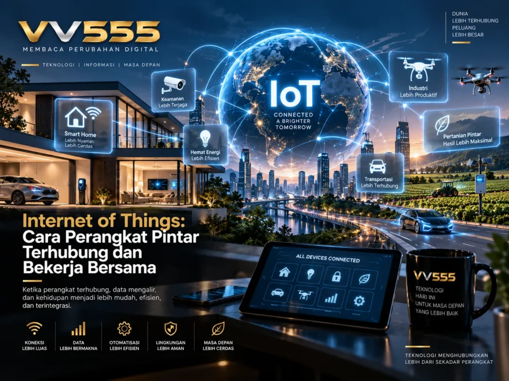 Internet of Things menghubungkan perangkat pintar dalam kehidupan digital