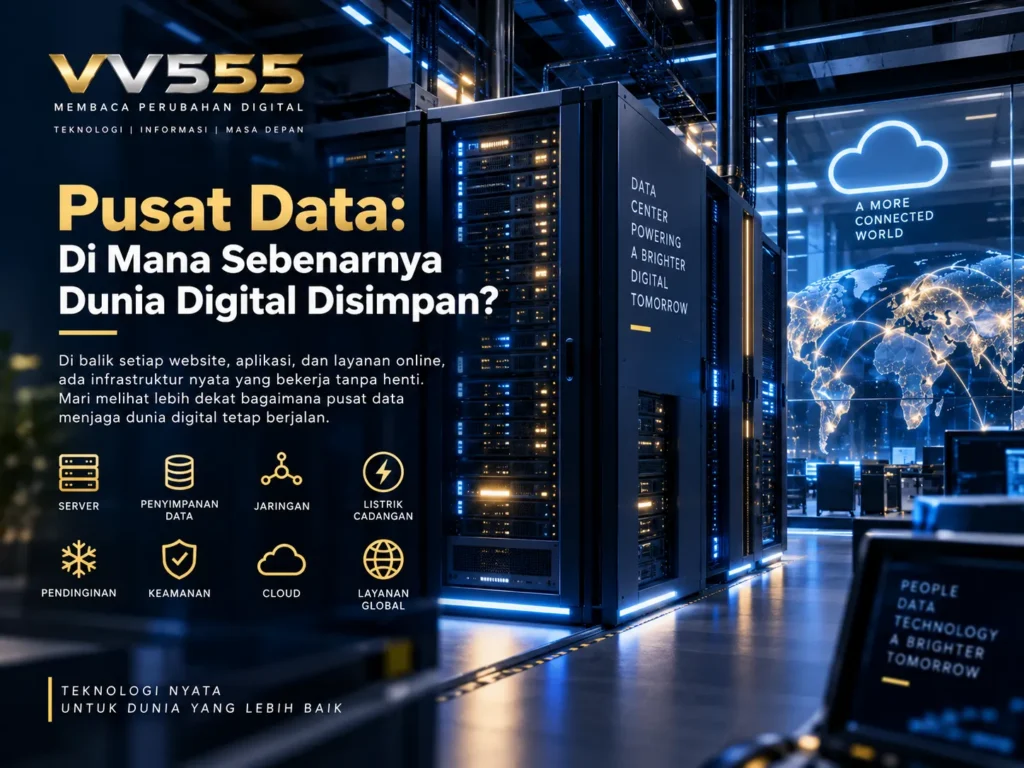 Pusat data sebagai infrastruktur fisik dunia digital