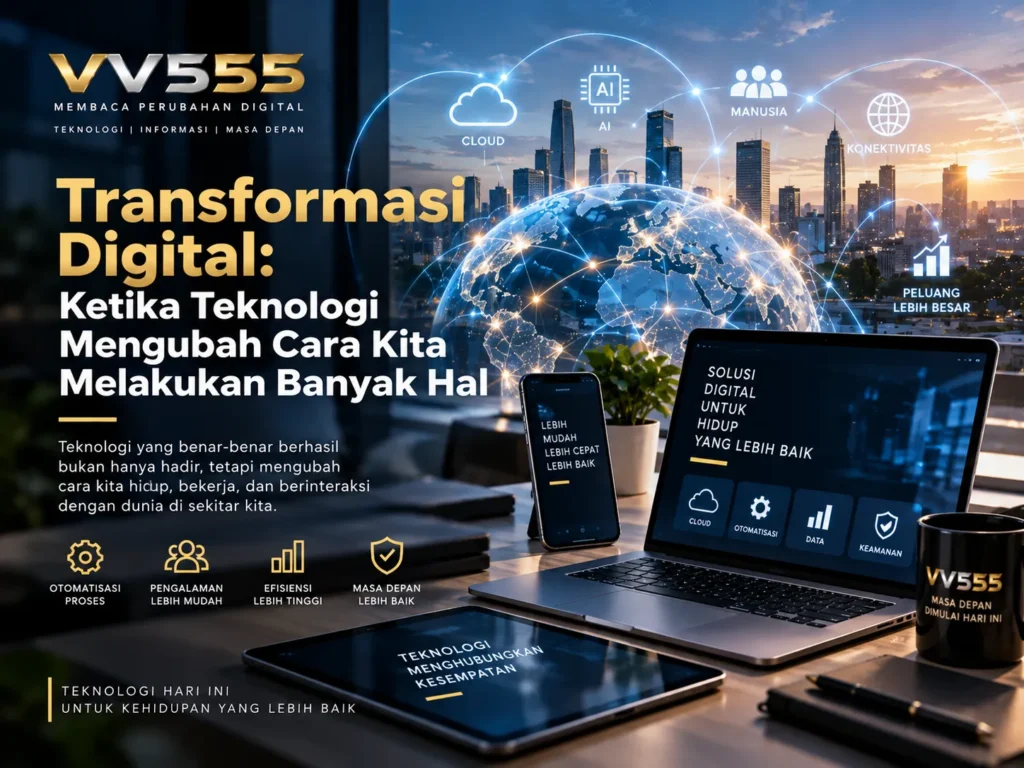 Transformasi digital mengubah cara kita melakukan berbagai aktivitas